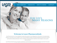 Tablet Screenshot of laserpharmaceuticals.com